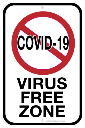 Virus Free Zone 12 by 18